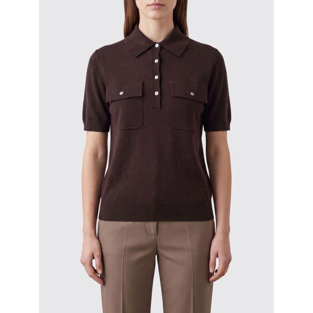 Parosh Women P.A.R.O.S.H. Slim Fit Knit Polo In Wool, Silk And Cashmere